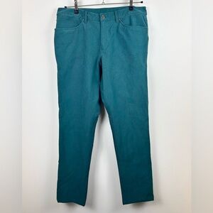 Lululemon ABC Classic Fit Utilitech Pants Mens 36 Deep Green Jasper